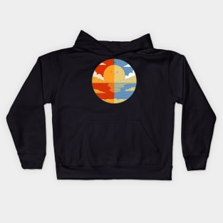 Sunset and Sunrise Kids Hoodie